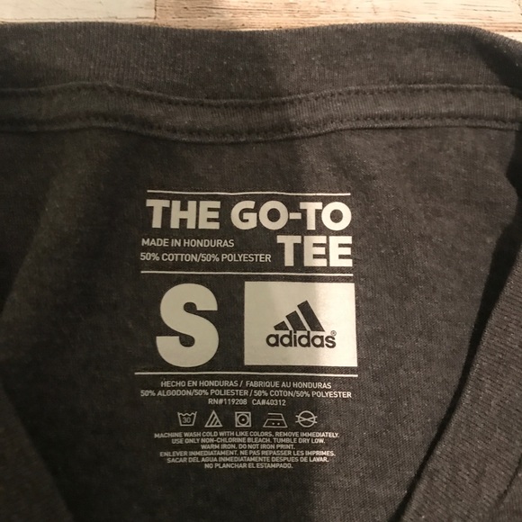 🎃Adidas 3 stripe tee gray - Picture 4 of 4